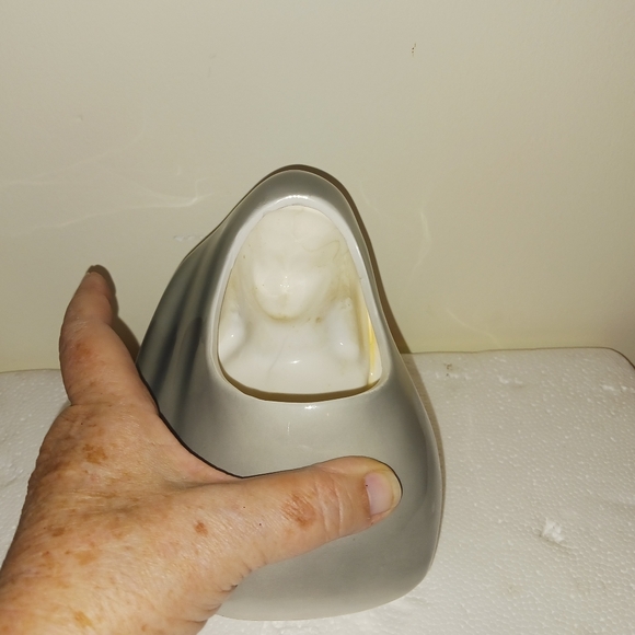Relpo Praying Nun Bust / Head Vase, Planter, Thick Eyelashes, C6020, Vtg. - Picture 8 of 11